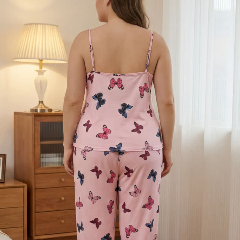Schmetterlings-Satin-Pyjama-Set - image 3