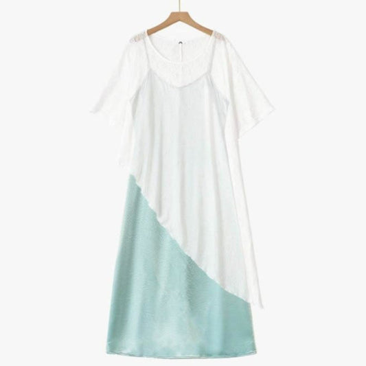 Luftiges asymmetrisches Maxikleid-Set - 2-teiliges Set - 6XL - image 0