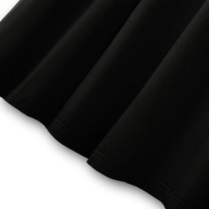 Midikleid mit Kontrastkragen und kurzen Ärmeln - image 4