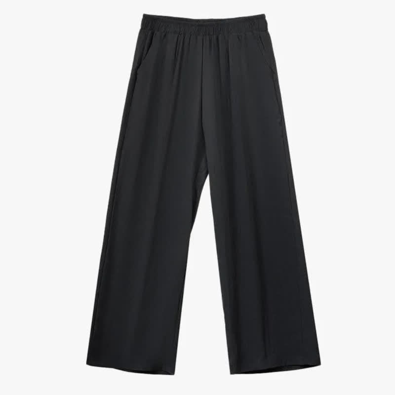 Schwarzes Hemd mit Bindegürtel und weite Hose in Übergröße (Set) - image 2