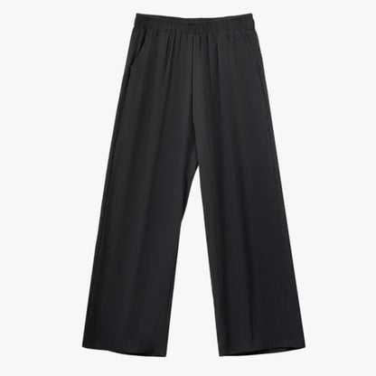 Schwarzes Hemd mit Bindegürtel und weite Hose in Übergröße (Set) - image 2
