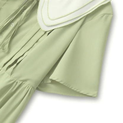 Süßes Midikleid mit Peter-Pan-Kragen - image 4