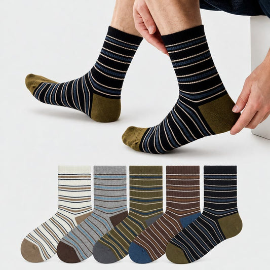 Vintage-Streifensocken (2 Paar) - image 0