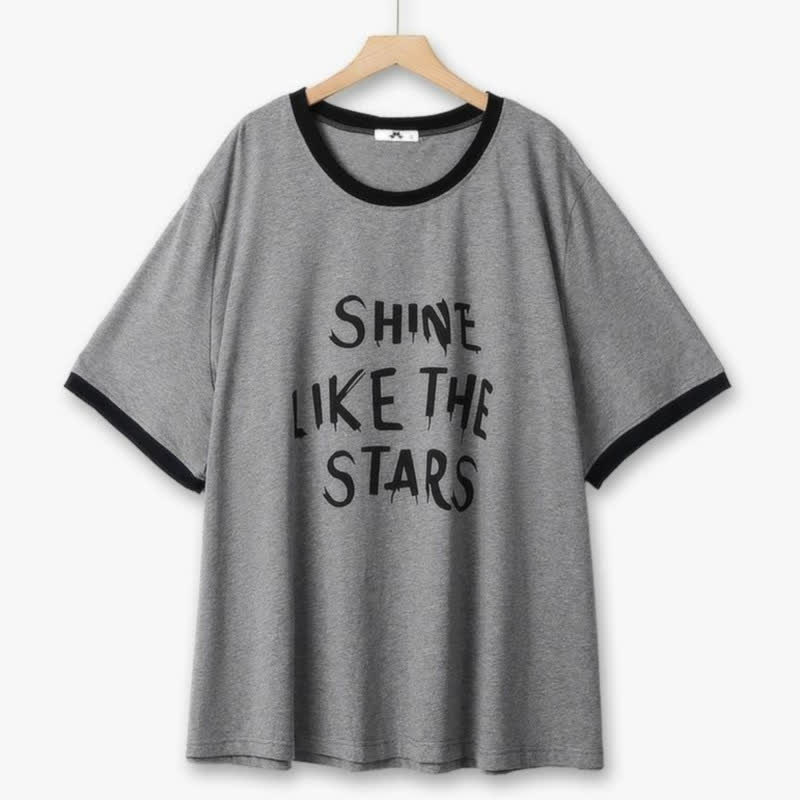 Set aus T-Shirt und bedrucktem Rock „Shine Like the Stars“ - Bluse - 6XL - image 1