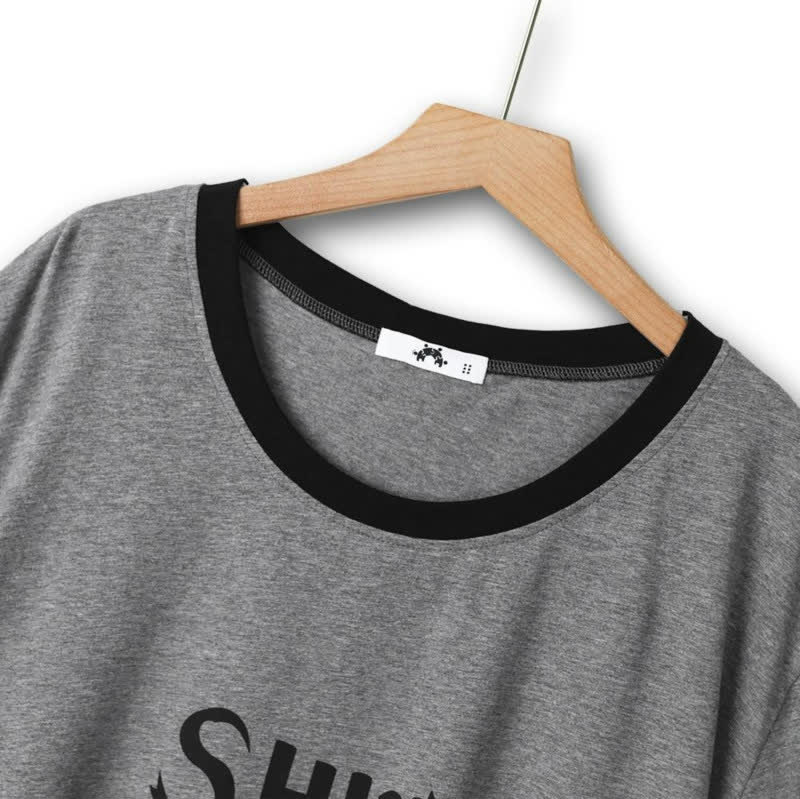 Set aus T-Shirt und bedrucktem Rock „Shine Like the Stars“ - image 4