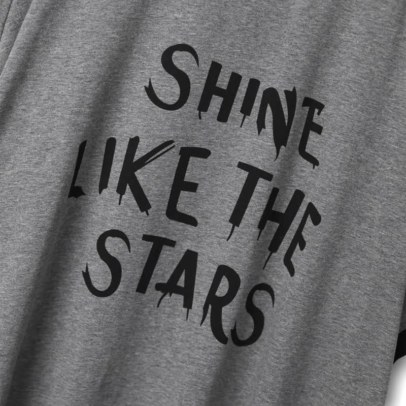 Set aus T-Shirt und bedrucktem Rock „Shine Like the Stars“ - image 3