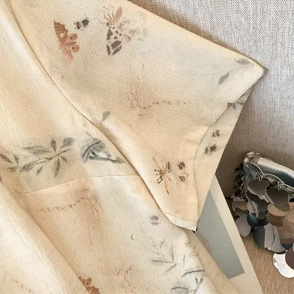 Midikleid mit weichem Blumenmuster für den Urlaub - image 1