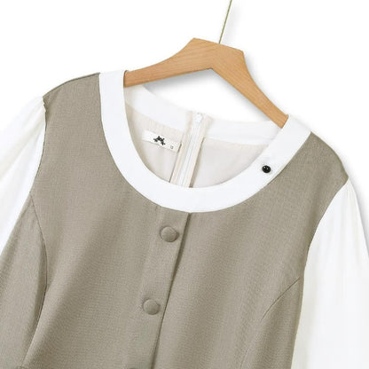 Vintage-Midikleid mit Lagen und Gürtel - image 2