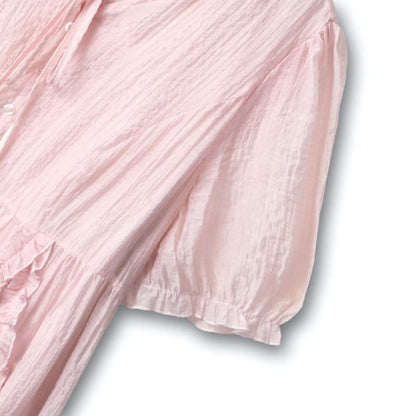 Plus Size Rüschen-Midikleid mit Bindeband - image 4