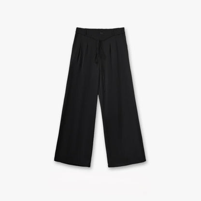 Schwarze, weite Hose mit Kordelzug - Schwarz - 6XL - image 0