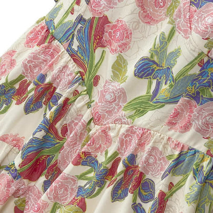 Plus Size Blumen-Midikleid - image 1