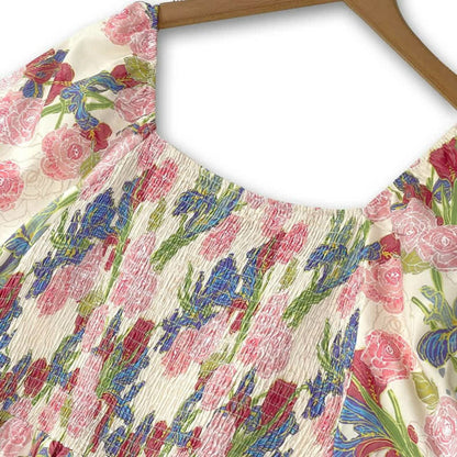 Plus Size Blumen-Midikleid - image 3