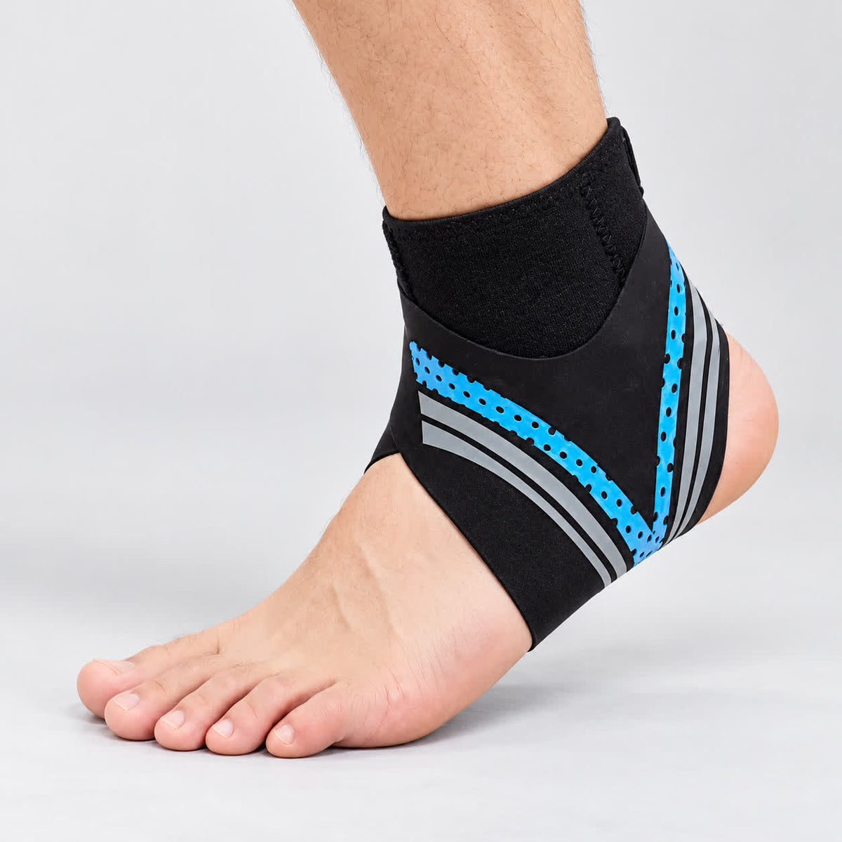 Atmungsaktive Strick-Kompressions-Knöchelbandage - Blau - Einheitsgröße - image 2