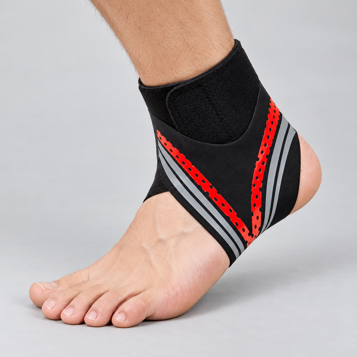 Atmungsaktive Strick-Kompressions-Knöchelbandage - Orange - Einheitsgröße - image 1