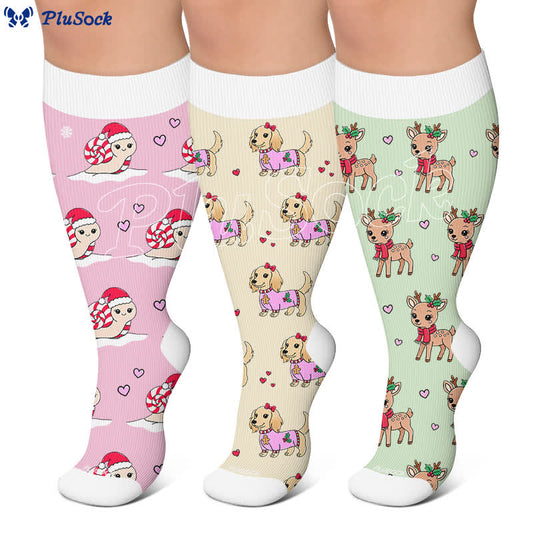 Weihnachtsschnecken-Kompressionsstrümpfe für Hunde in Übergröße - image 0
