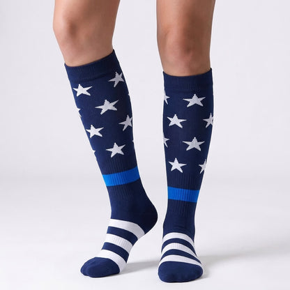 Kompressionsstrümpfe mit amerikanischer Flagge (6 Paar) - Blau - S/M - image 16