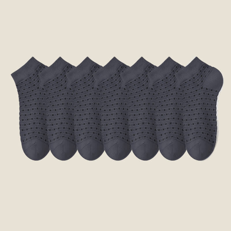 Knöchelsocken aus hohlem Netzgewebe (7 Paar) - Dunkelgrau - EU38-44 (US5-11) - image 17