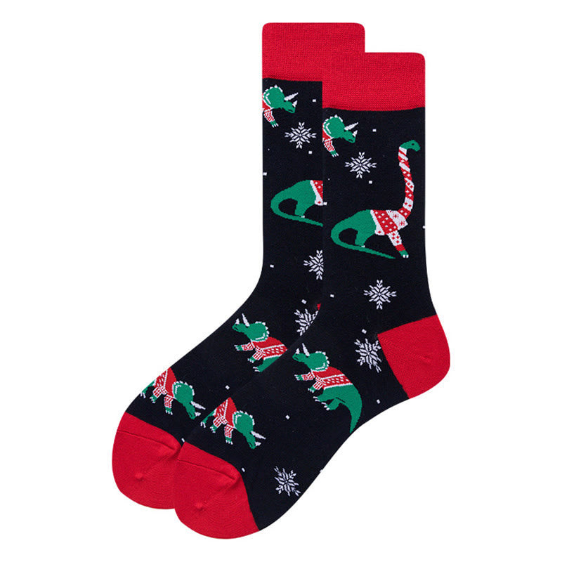 Weihnachtliche, dehnbare Socken mit Motiv (6 Paar) - image 3