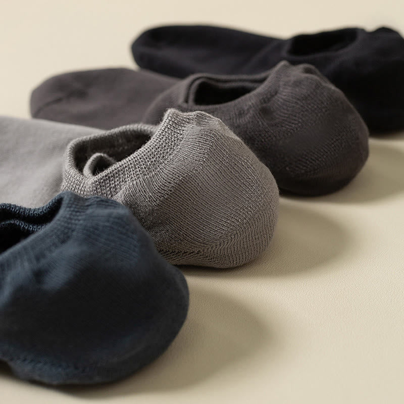 Rutschfeste No-Show-Socken in Übergröße (5 Paar)