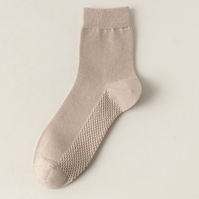 Viertelstrümpfe aus Baumwollnetz (5 Paar) - Khaki - EU39-46 (US5-12) - image 22