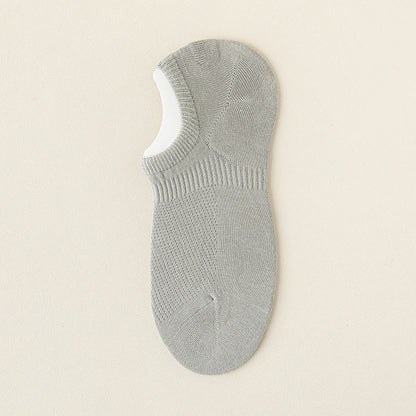 Mesh-Baumwoll-No-Show-Socken (5 Paar) - Hellgrau - EU39-46 (US5-12) - image 18