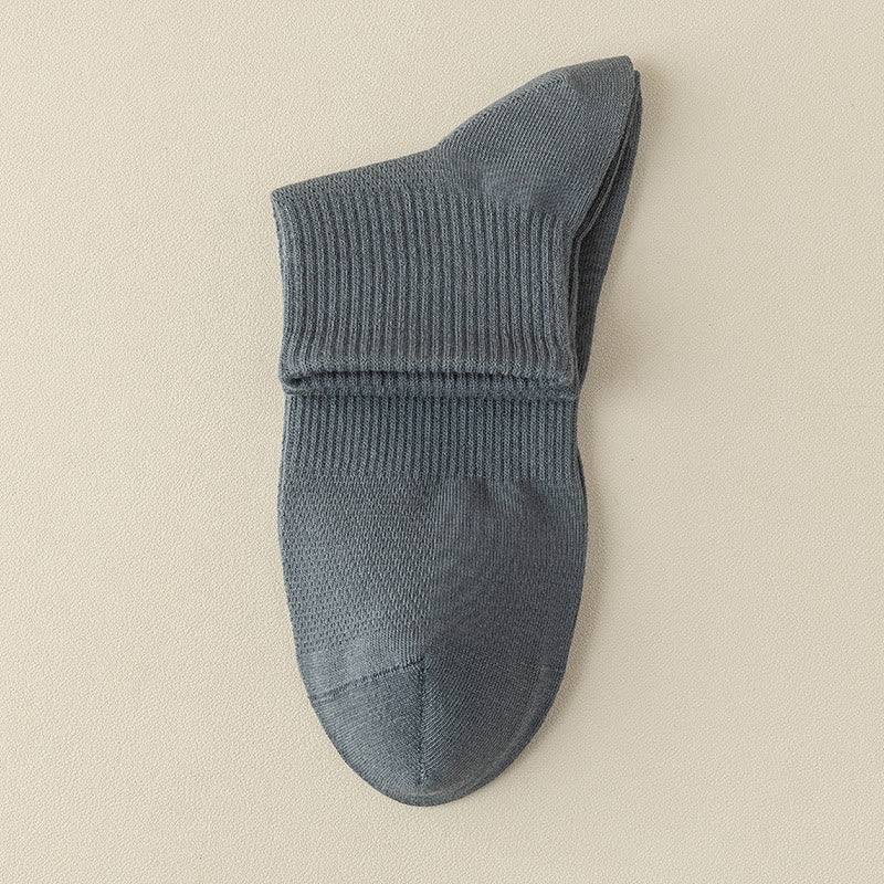 Nahtlose Viertelstrümpfe aus Mesh (5 Paar) - Blau - EU39-46 (US5-12) - image 17