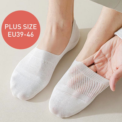 Atmungsaktive Füßlinge aus Netzstoff in Übergröße (5 Paar)