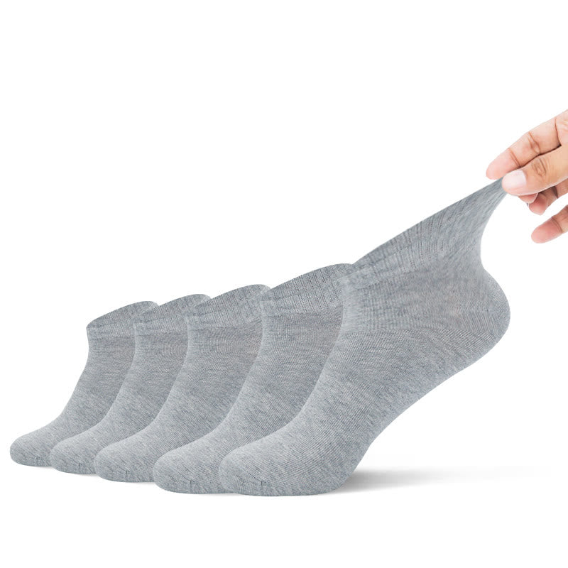 Deodorant-Knöchelsocken (5 Paar) - 43-48 - Grau - image 8