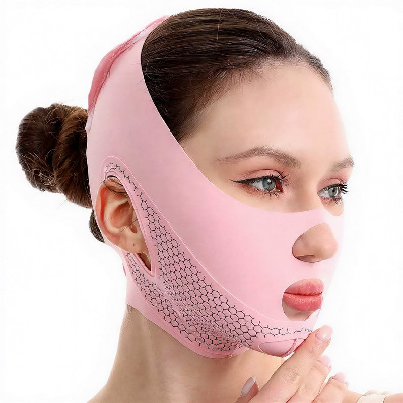 Honeycomb Contour Gesichtsmaske - Rosa - Einheitsgröße - image 1