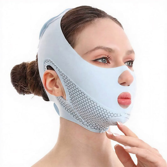 Honeycomb Contour Gesichtsmaske - Blau - Einheitsgröße - image 0