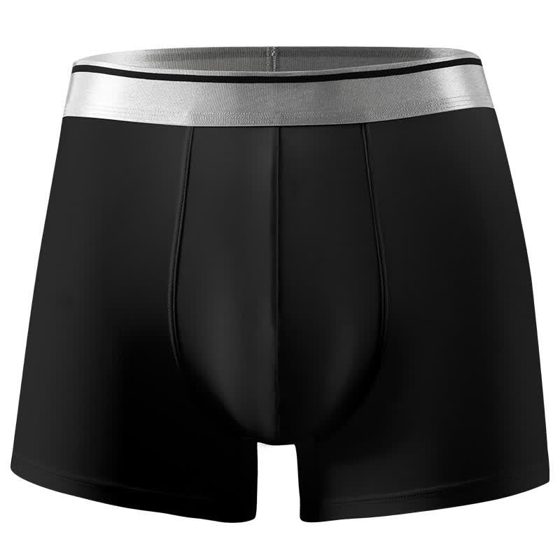 Ultradünne Slips aus Eisseide in Übergröße (1 Packung) - Schwarz - 12XL - image 2
