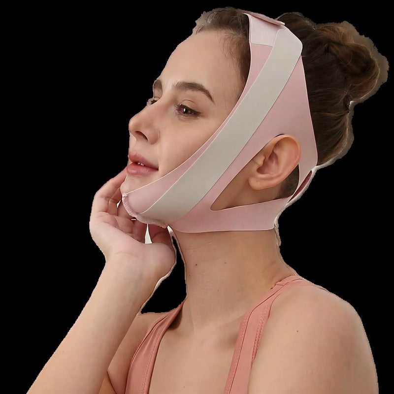 Weiche, dehnbare Gesichtsstützbandage - Rosa - Einheitsgröße - image 2
