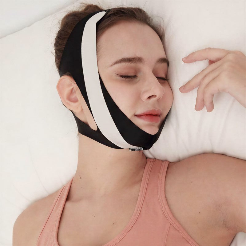 Weiche, dehnbare Gesichtsstützbandage - Schwarz - Einheitsgröße - image 0