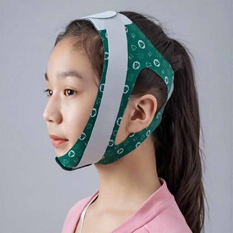 Weiche, dehnbare Gesichtsstützbandage - Grün - Einheitsgröße - image 3
