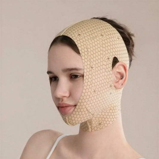 Atmungsaktive, formende Gesichtsmaske aus Mesh - Nackt - Einheitsgröße - image 0