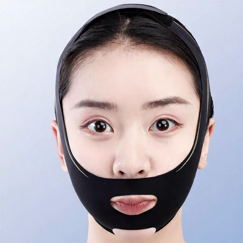 Schwarze, formende, elastische Gesichtsstützbandage - image 9
