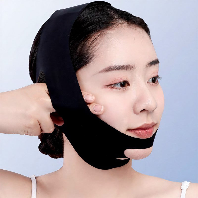 Schwarze, formende, elastische Gesichtsstützbandage - image 7