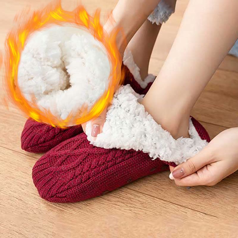 Warme Hausschuhesocken aus Lammwolle in Übergröße (2 Paar) - image 1