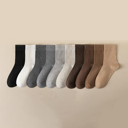 Atmungsaktive Viertelsocken in Übergröße, einfarbig (5 Paar)