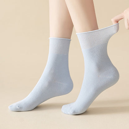 Elastische, einfarbige Viertelsocken in Übergröße (6 Paar)