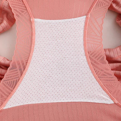 Nahtlose Slips mit hoher Taille in Übergröße (4 Paar)