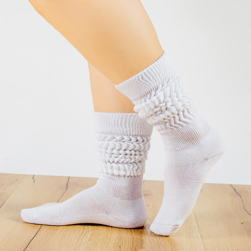 Bonbonfarbene, weiche Slouch-Socken (2 Paar)