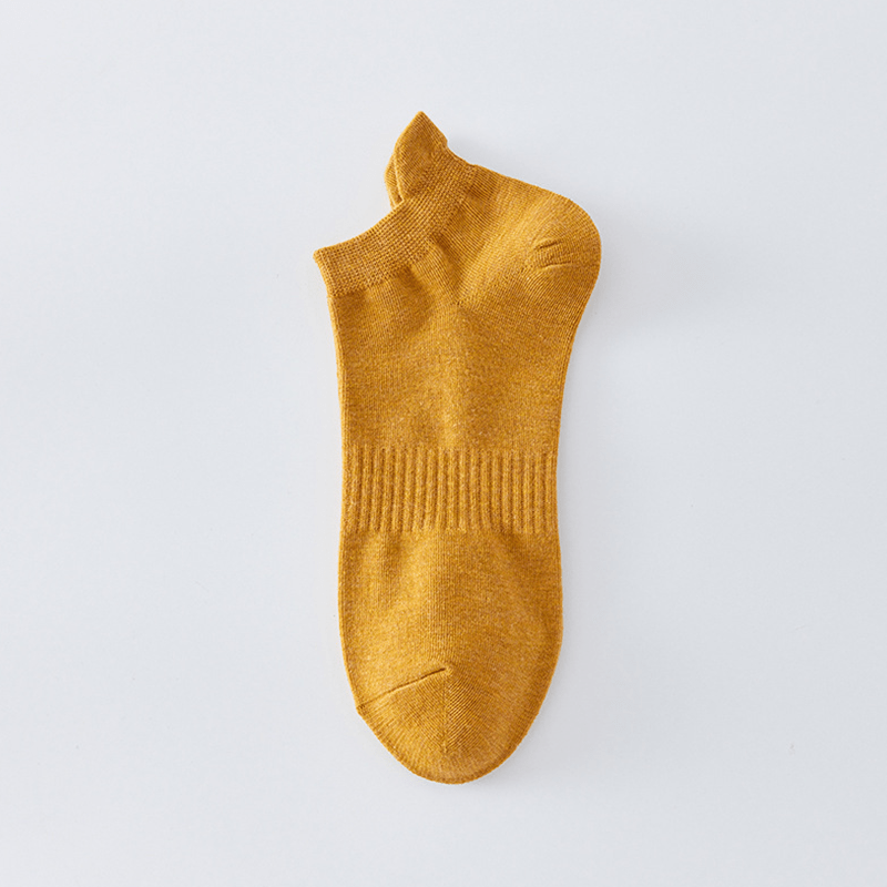Atmungsaktive, einfarbige Knöchelsocken (8 Paar) - Gelb - EU43-48 (US9-13) - image 11
