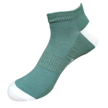Knöchelsocken aus Netzgewebe mit Buchstaben (5 Paar) - Grün - EU42-48 (US8-13) - image 11