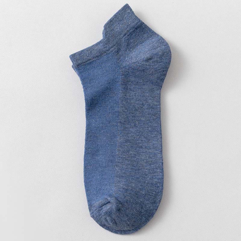 Mehrfarbige, lockere Baumwollsocken (3 Paar) - 42-48 - Blau - image 12