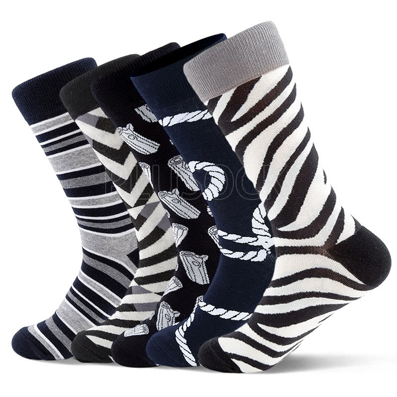 Socken mit Zebramuster (5 Paar) - image 0