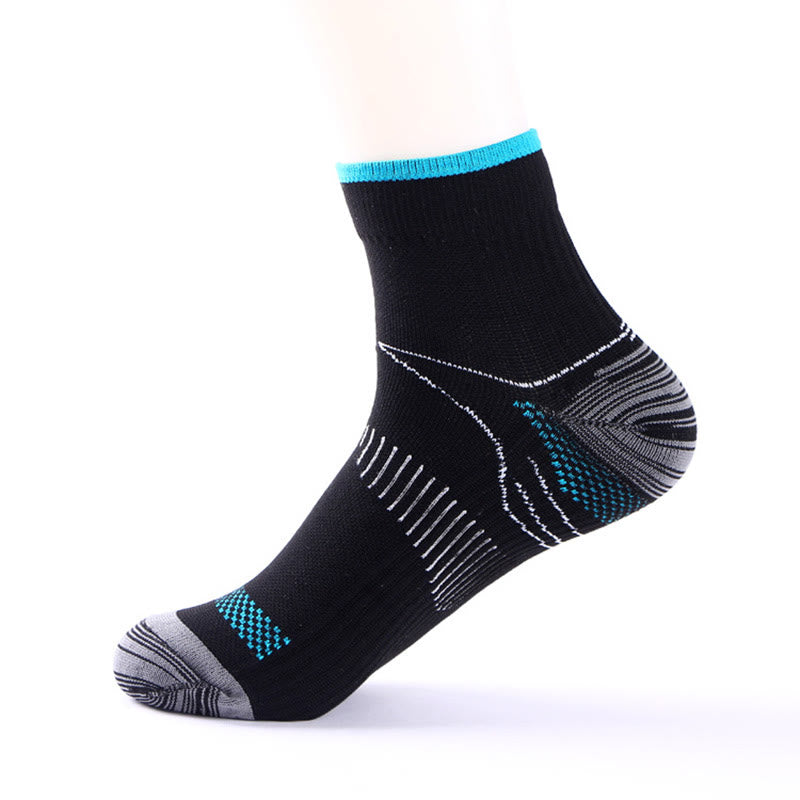 Elastische Sport-Knöchelkompressionsstrümpfe (10 Paar) - Hellblau - L/XL - image 17
