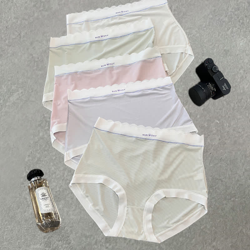 Hochgeschnittene Slips mit Schleife (5 Paar) - Mehrfarbig - 3XL - image 10