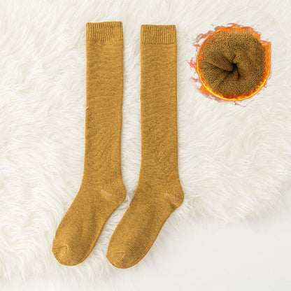 Dicke, einfarbige Kniestrümpfe (6 Paar) - Gelb - EU35-40 (US2-7) - image 3