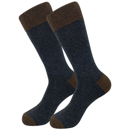 Modische karierte Crew-Socken in Übergröße (5 Paar)